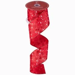 Northlight Hearts Valentine's Day Wired Craft Ribbon - 2.5" X 10 Yards - Red And White -Northlight 101110554333360