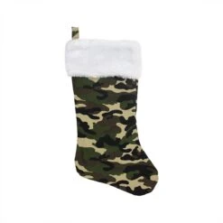 Northlight Camouflage Christmas Stocking With Cuff - 19" - Green And White 9 Northlight Camouflage Christmas Stocking With Cuff - 19" - Green And White -Northlight 1152950182851502752