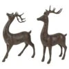 Northlight Standing Deer Christmas Decorations - 14" - Brown - Set Of 2