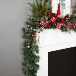 Northlight Yorkville Pine, Twig And Pinecone Artificial Christmas Garland - 9' X 12" - Unlit Green 14 Northlight Yorkville Pine, Twig And Pinecone Artificial Christmas Garland - 9' X 12" - Unlit Green -Northlight 1153067732676003040