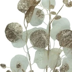 Northlight Glittered Winter Leaves Artificial Christmas Spray - 32" - White And Gold 15 Northlight Glittered Winter Leaves Artificial Christmas Spray - 32" - White And Gold -Northlight 1153119203515843808