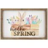 Northlight Hello Spring Easter Bunny Wall Sign - 11.75" Multi -Northlight 1153143480784477152