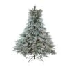 Northlight Real Touch™️ Pre-Lit Full Flocked Jasper Balsam Fir Artificial Christmas Tree - 7.5' - Clear Lights Green 1 Northlight Real Touch™️ Pre-Lit Full Flocked Jasper Balsam Fir Artificial Christmas Tree - 7.5' - Clear Lights Green -Northlight 1153284957743342240