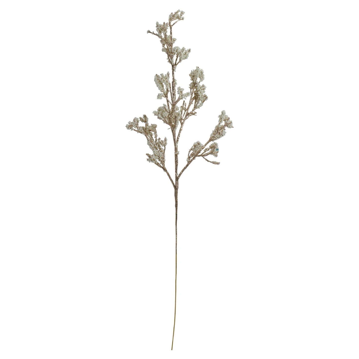 Northlight 30" Artificial White And Champagne Gold Beaded Twig Christmas Spray 9 Northlight 30" Artificial White And Champagne Gold Beaded Twig Christmas Spray - Image 7