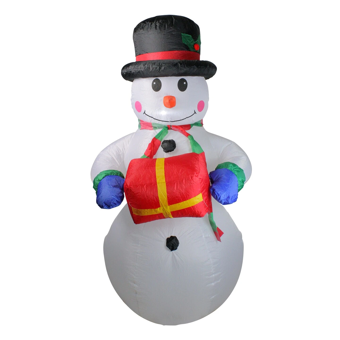 Northlight Lighted Inflatable Snowman Outdoor Christmas Decoration - 5' - White Lights 4 Northlight Lighted Inflatable Snowman Outdoor Christmas Decoration - 5' - White Lights - Image 2