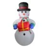 Northlight Lighted Inflatable Snowman Outdoor Christmas Decoration - 5' - White Lights -Northlight 1153284958886159008