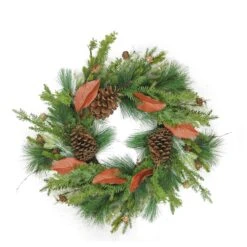 Northlight Mixed Pine With Pine Cones Artificial Christmas Wreath - 26" - Unlit Green 11 Northlight Mixed Pine With Pine Cones Artificial Christmas Wreath - 26" - Unlit Green -Northlight 1153284958928626336 2