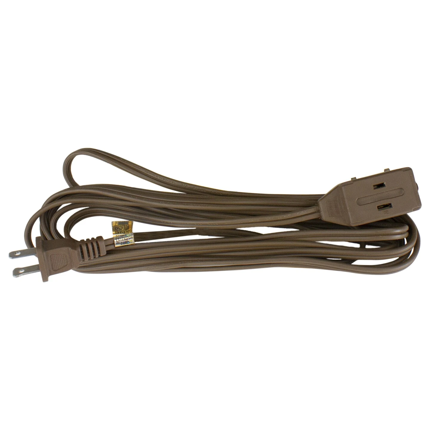 Northlight Indoor Power Extension Cord With 3-Outlets And Safety Lock - 15' - Brown 3 Northlight Indoor Power Extension Cord With 3-Outlets And Safety Lock - 15' - Brown