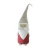 Northlight Plaid Blushing Santa Gnome Figure - 19" - Red And White
