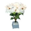 Northlight 20" Fiber Optic Lighted White Poinsettia Artificial Christmas Plant 1 Northlight 20" Fiber Optic Lighted White Poinsettia Artificial Christmas Plant -Northlight 1153301796757443232