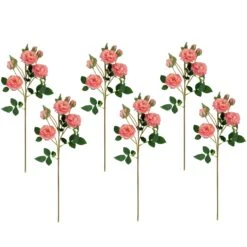 Northlight Real Touchâ„¢ Pink Artificial Camellia Rose Floral Sprays, Set Of 6 - 23"