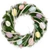 Northlight Speckled Eggs And Spring Flowers Easter Wreath - 15" Green -Northlight 1153357503884212240