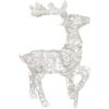 Northlight Glittered Rattan Reindeer Outdoor Christmas Decoration - 30" - White - Clear Lights 1 Northlight Glittered Rattan Reindeer Outdoor Christmas Decoration - 30" - White - Clear Lights -Northlight 1153383285984846496