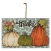 Northlight 16.5" "Give Thanks" Fall Harvest Pumpkin Wall Sign Orange 1 Northlight 16.5" "Give Thanks" Fall Harvest Pumpkin Wall Sign Orange -Northlight 1153422313498993312