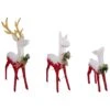 Northlight Lighted Reindeer Family Outdoor Christmas Decoration - 52.5" - Warm White -Set Of 3 Red -Northlight 1153422313764283040