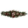 Northlight 52" Berries And Bows Artificial Christmas Swag - Unlit Green