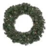 Northlight Pre-Lit Canadian Pine Artificial Christmas Wreath - 24" - Clear Lights Green -Northlight 1153422314356204192