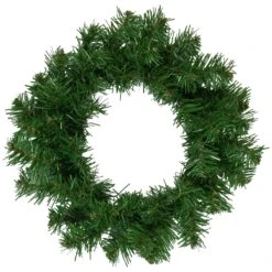 Northlight 16" Deluxe Dorchester Pine Artificial Christmas Wreath - Unlit Green -Northlight 1153422314833830560 2