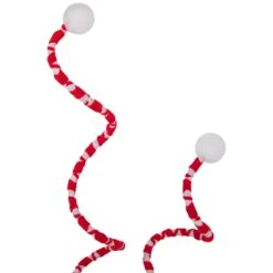 Northlight 24" Red And White Striped Candy Cane Curls Christmas Spray -Northlight 1153436441431131360