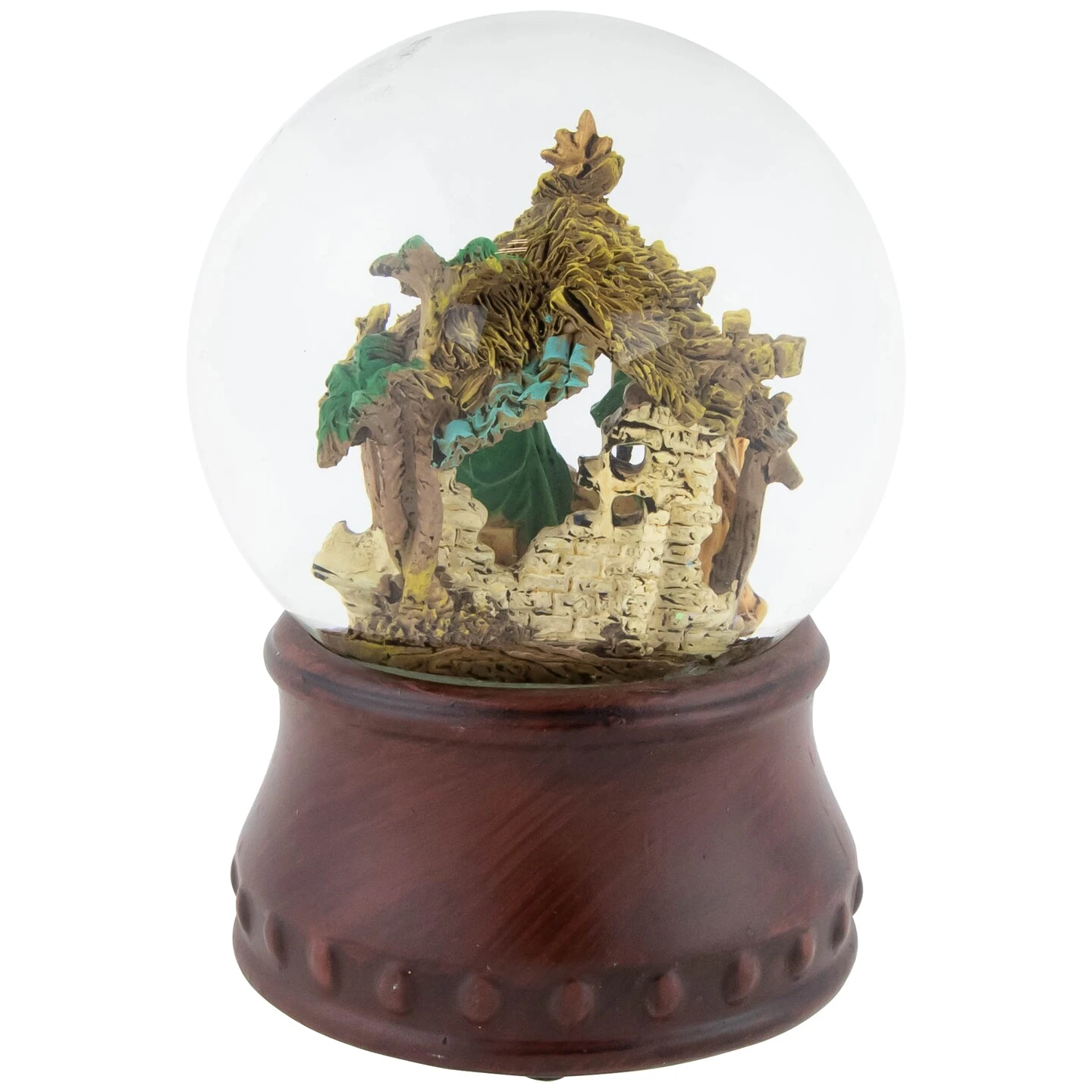Northlight Christmas Nativity Musical Snow Globe - 5.5" Brown 8 Northlight Christmas Nativity Musical Snow Globe - 5.5" Brown - Image 6