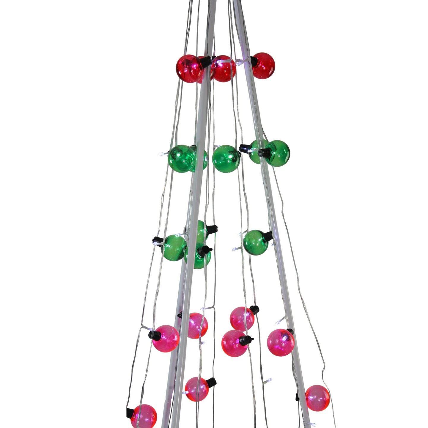 Northlight Lighted Show Cone Christmas Tree Outdoor Decoration - 6' - Multicolor 6 Northlight Lighted Show Cone Christmas Tree Outdoor Decoration - 6' - Multicolor - Image 4