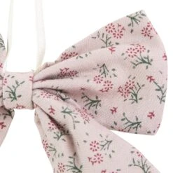 Northlight Single Loop Floral Christmas Bow Decoration - 5.5" - Pink -Northlight 1153436442102416608