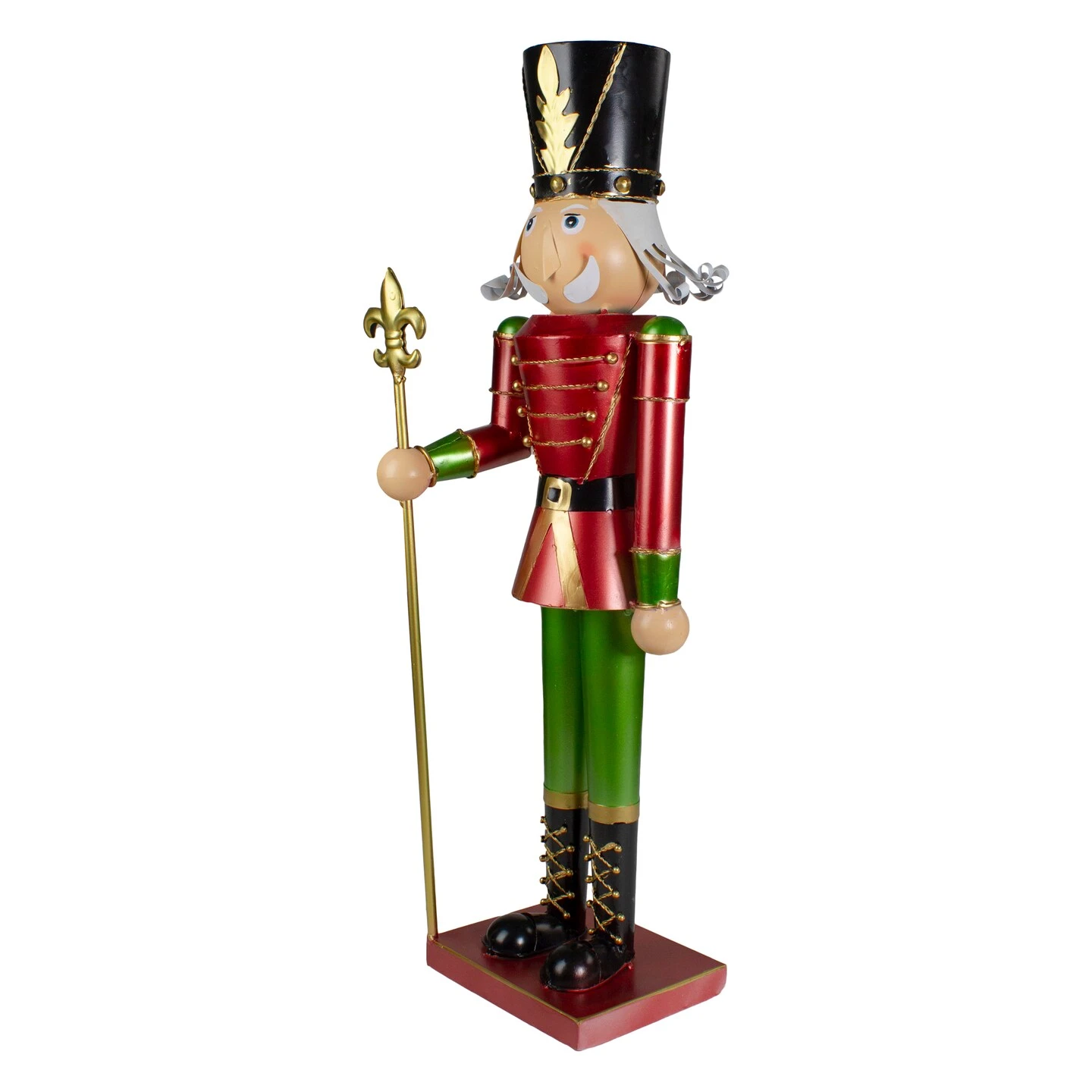 Northlight 23.75" Red And Green Metal Nutcracker Soldier Christmas Decoration 8 Northlight 23.75" Red And Green Metal Nutcracker Soldier Christmas Decoration - Image 6