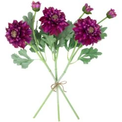 Northlight Real Touch™ Mulberry Purple Dahlia Artificial Floral Sprays, Set Of 6 - 23" -Northlight 1153445778560009440
