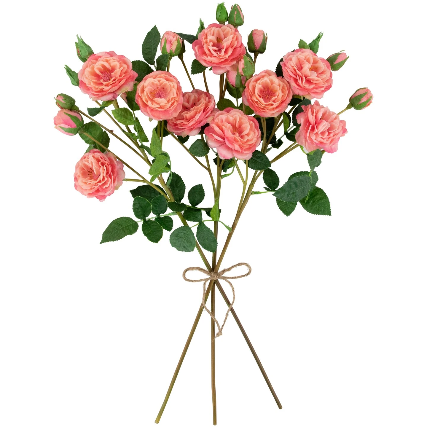 Northlight Real Touch™ Pink Artificial Camellia Rose Floral Sprays, Set Of 6 - 23" 8 Northlight Real Touch™ Pink Artificial Camellia Rose Floral Sprays, Set Of 6 - 23" - Image 6