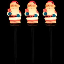 Northlight Lighted Santa Claus Christmas Pathway Markers - 16" - Set Of 4 Red -Northlight 1153482447785652272