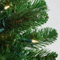 Northlight Pre-Lit Canterbury Spruce With Dewdrops Artificial Christmas Tree - 7.5' - Clear Lights Green 9 Northlight Pre-Lit Canterbury Spruce With Dewdrops Artificial Christmas Tree - 7.5' - Clear Lights Green -Northlight 123001252016176