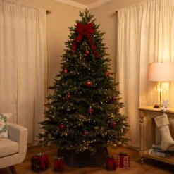 Northlight Real Touch™ Pre-Lit Grande Balsam Fir Artificial Christmas Tree - 7.5' Dual Color LED Green 15 Northlight Real Touch™ Pre-Lit Grande Balsam Fir Artificial Christmas Tree - 7.5' Dual Color LED Green -Northlight 123429265286448