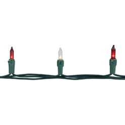 Northlight Mini Incandescent Christmas Lights -Red And Clear - 20.25' Green Wire - 100ct 16 Northlight Mini Incandescent Christmas Lights -Red And Clear - 20.25' Green Wire - 100ct -Northlight 126188738045968