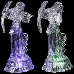 Northlight LED Lighted Color Changing Angel Acrylic Christmas Decorations - 9" - Set Of 2 Clear 16 Northlight LED Lighted Color Changing Angel Acrylic Christmas Decorations - 9" - Set Of 2 Clear -Northlight 141494497289440
