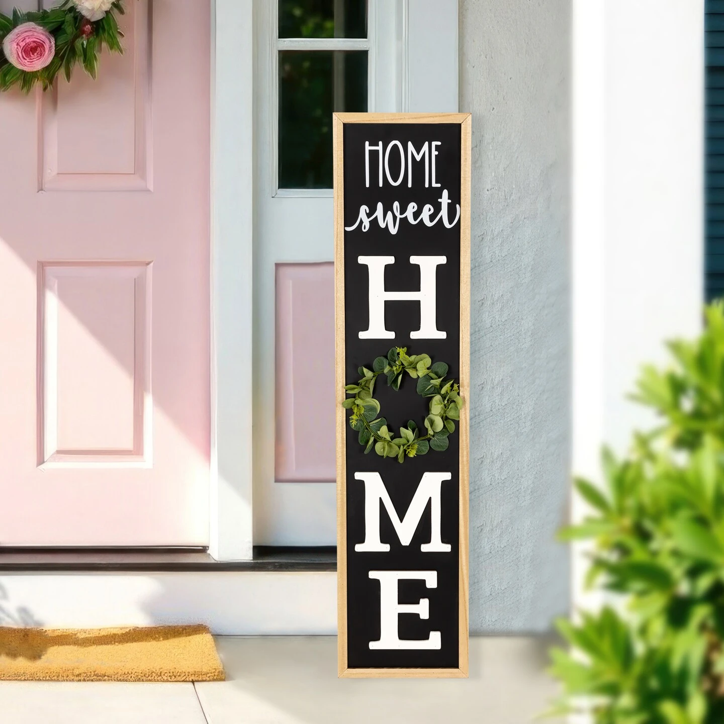 Northlight 40 Inch "Home Sweet Home" Wooden Framed Outdoor Porch Board Sign Decoration Black 4 Northlight 40 Inch "Home Sweet Home" Wooden Framed Outdoor Porch Board Sign Decoration Black - Image 2