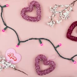 Northlight LED G12 Berry Christmas Lights - Pink - 16' Green Wire - 50ct -Northlight 143882706466320