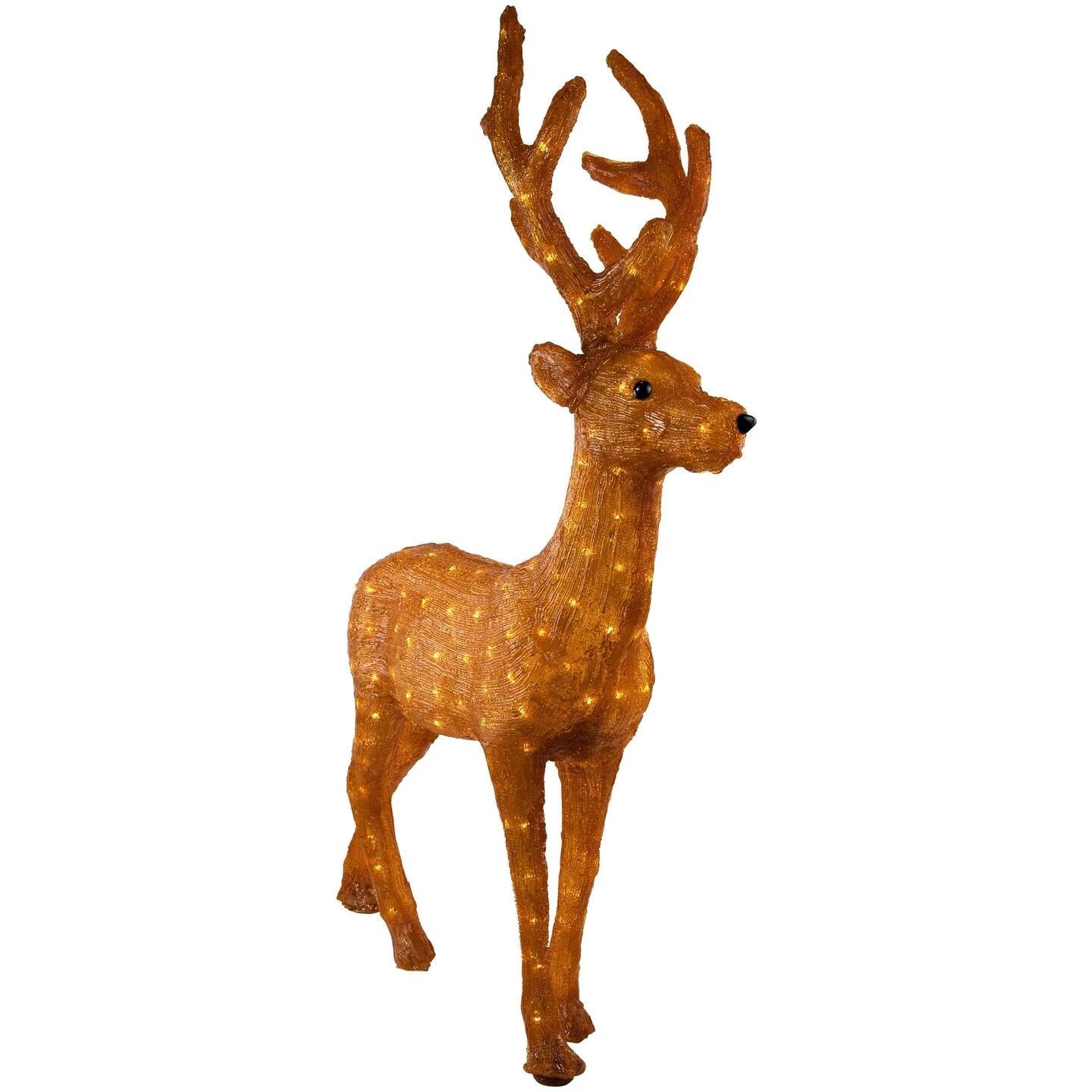 Northlight LED Lighted Commercial Grade Acrylic Reindeer Outdoor Christmas Decoration - 46" Brown 7 Northlight LED Lighted Commercial Grade Acrylic Reindeer Outdoor Christmas Decoration - 46" Brown - Image 5