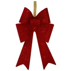 Northlight 26" LED Lighted Red Tinsel Bow Christmas Decoration 15 Northlight 26" LED Lighted Red Tinsel Bow Christmas Decoration -Northlight 146227580716256