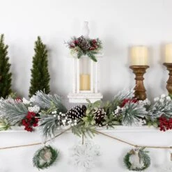 Northlight 15.25" LED Lighted White Storm Lantern Christmas Decoration -Northlight 148593237567072 1