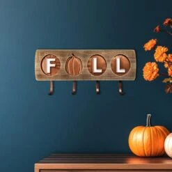 Northlight Pumpkin "Fall" Wooden Wall Hook Harvest Sign - 20" Bronze 17 Northlight Pumpkin "Fall" Wooden Wall Hook Harvest Sign - 20" Bronze -Northlight 148909850352560 2