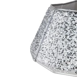Northlight 26" Silver Sequins Hexagonal Christmas Tree Collar 13 Northlight 26" Silver Sequins Hexagonal Christmas Tree Collar -Northlight 152781461992160
