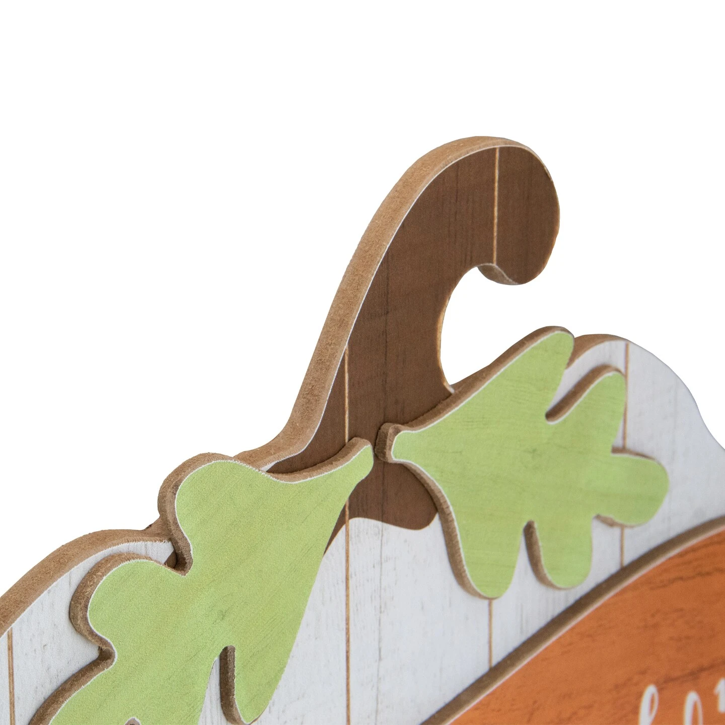 Northlight 19" White Wooden Pumpkin Favorite Season Hanging Wall Sign 6 Northlight 19" White Wooden Pumpkin Favorite Season Hanging Wall Sign - Image 4