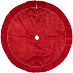 Northlight 48" Red Glittered Swirl Christmas Tree Skirt 11 Northlight 48" Red Glittered Swirl Christmas Tree Skirt -Northlight 15459800415840