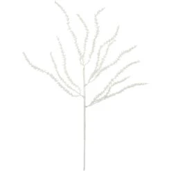 Northlight 27" White Glittered Weeping Christmas Spray