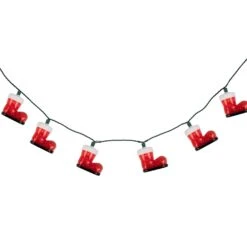 Northlight Santa's Boots Christmas Light Set - Clear - 7.5' Green Wire - 10ct Red 16 Northlight Santa's Boots Christmas Light Set - Clear - 7.5' Green Wire - 10ct Red -Northlight 155970342436304