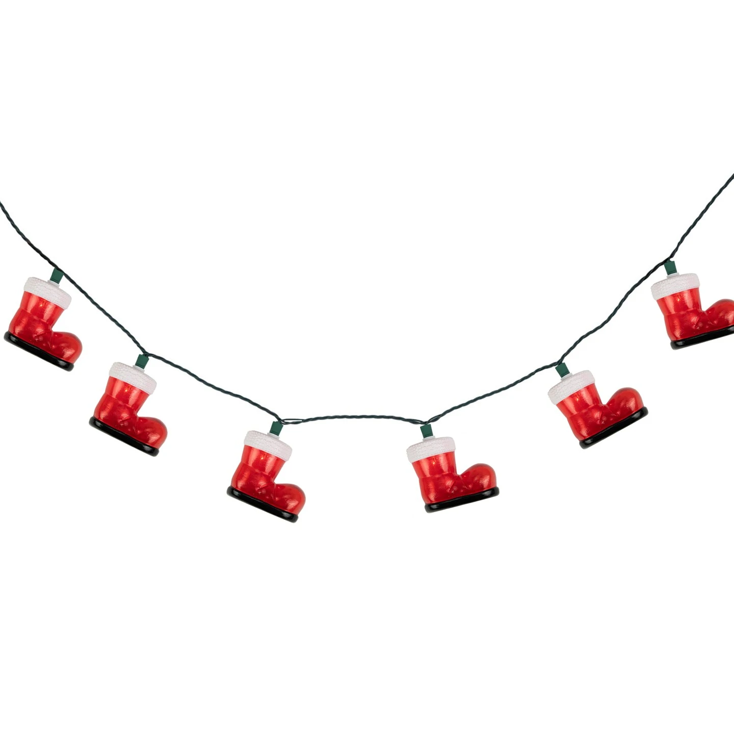 Northlight Santa's Boots Christmas Light Set - Clear - 7.5' Green Wire - 10ct Red 9 Northlight Santa's Boots Christmas Light Set - Clear - 7.5' Green Wire - 10ct Red - Image 7