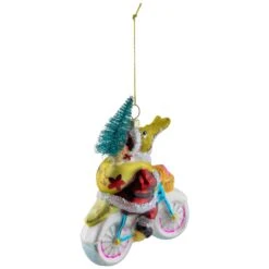 Northlight Crocodile Santa Glass Christmas Ornament- 4.25" Yellow 15 Northlight Crocodile Santa Glass Christmas Ornament- 4.25" Yellow -Northlight 15607122352848