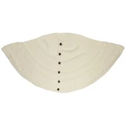 Northlight Knitted Sweater Tree Skirt With Buttons - 84“ - Cream Ivory -Northlight 15607404839632