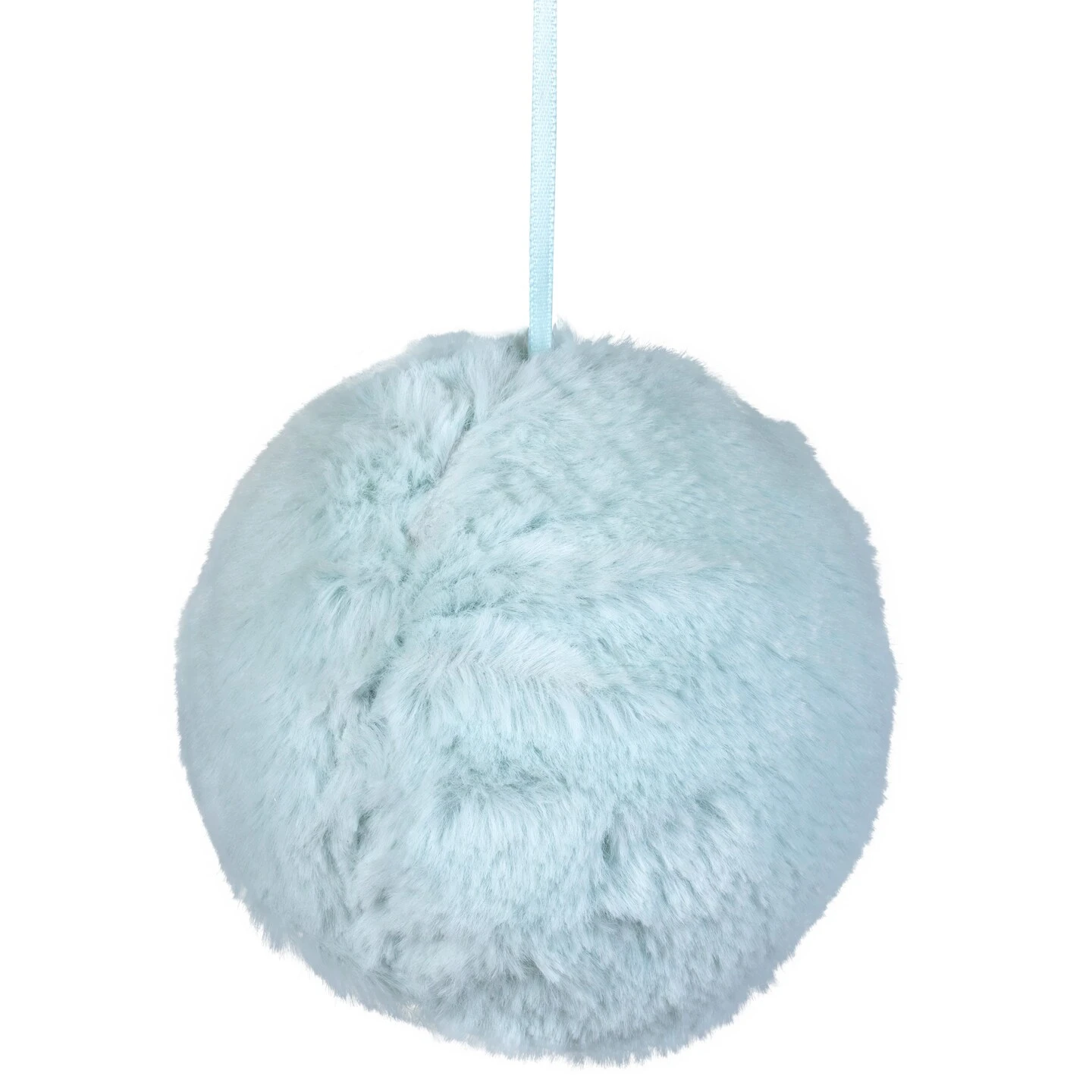 Northlight Faux Fur Plush Ball Christmas Ornament - 4" - Light Green 7 Northlight Faux Fur Plush Ball Christmas Ornament - 4" - Light Green - Image 5