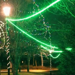 Northlight Flexible Incandescent Outdoor Christmas Rope Light - Green - 18' Clear Wire -Northlight 160882950023312